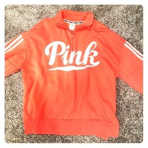 Coral half zip